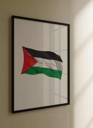 اشتر لوحة علم فلسطين الجدارية بتصميم فاخر لعلم فلسطين بالوان زاهيه