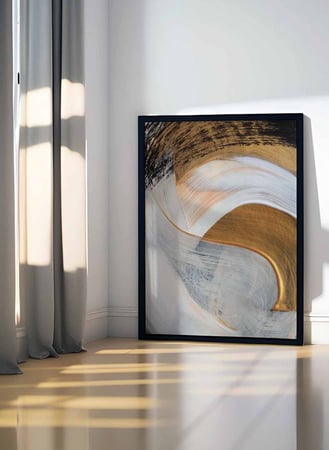 لوحة كانفاس على إطار خشبي، تصميم نمط فن حديث، للمنزل، غرفة المعيشة، المكتب، الديكور