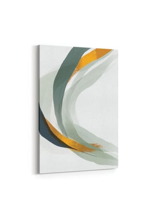 لوحة كانفاس على إطار خشبي بتصميم فن تجريدي