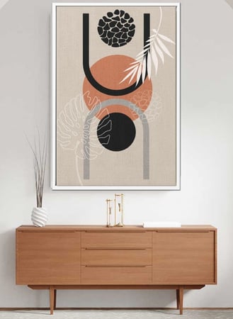 اشتر لوحات اوراق شجر كانفاس بتصميم أوراق استوائية