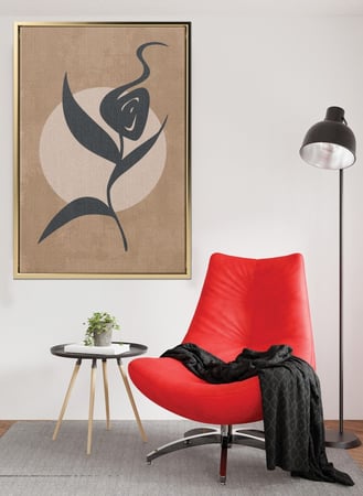 اشتر واحده من افضل لوحات تجريد كانفس على شكل زهرة بالوان فاخرة