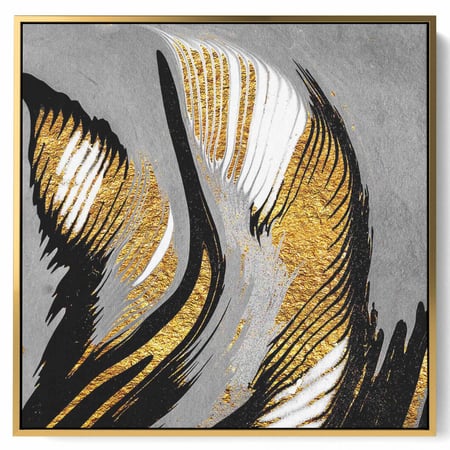 لوحة كانفاس مربع على إطار خشبي، تصميم اجنحه البجع، للمنزل، غرفة المعيشة، المكتب، الديكور