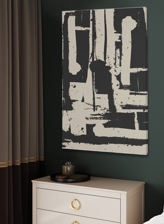 لوحة كانفاس على إطار خشبي بتصميم ريترو