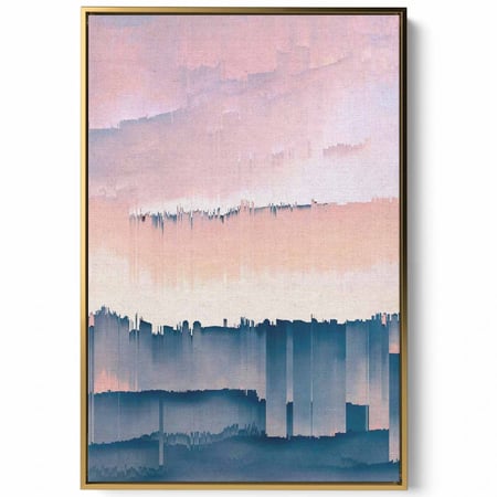 لوحة كانفاس على إطار خشبي، تصميم فن تجريدى خلل فى السماء، للمنزل، غرفة المعيشة، المكتب، الديكور