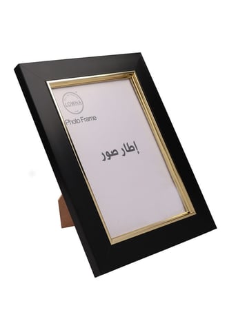 برواز لوحة صور لون اسود مع اطراف ذهبي