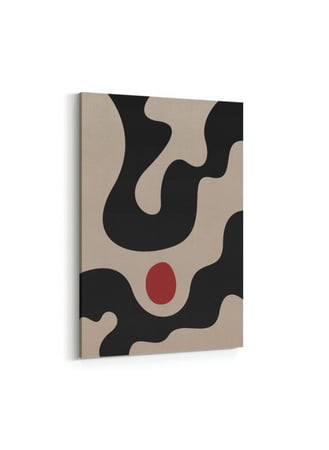 لوحة كانفاس على إطار خشبي بتصميم نمط فني عصري