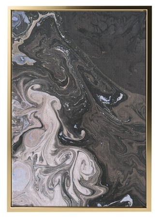 لوحة كانفاس على إطار خشبي بتصميم فن تجريدي