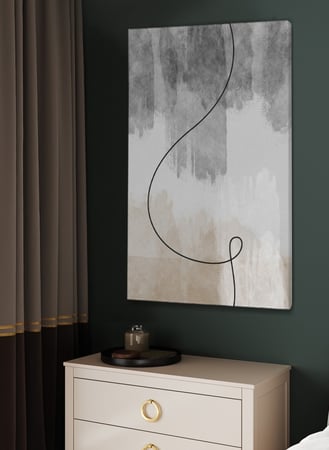 لوحة كانفاس على إطار خشبي بتصميم نمط فني ستايل بوهيمي