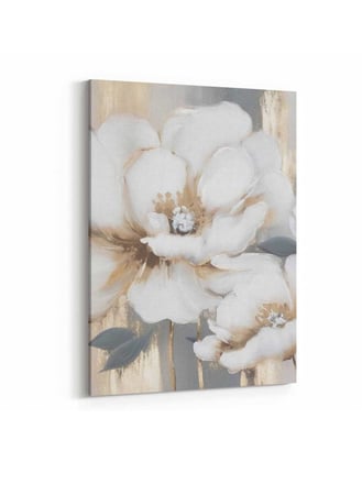 لوحة كانفاس على إطار خشبي، تصميم فن تجريدى للزهور، للمنزل، غرفة المعيشة، المكتب، الديكور