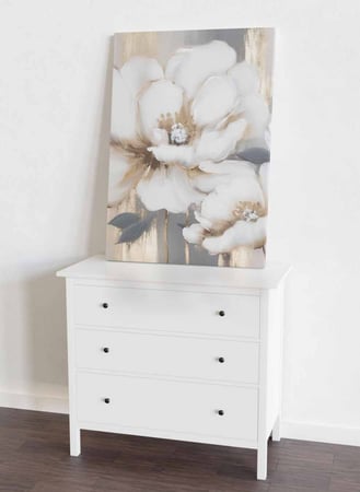 لوحة كانفاس على إطار خشبي، تصميم فن تجريدى للزهور، للمنزل، غرفة المعيشة، المكتب، الديكور