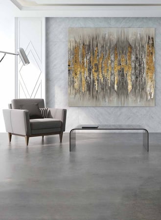 لوحة الوان زيتية كانفس بتصميم فن زيتي مودرن