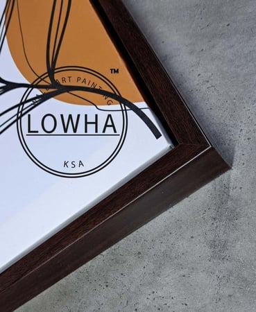 لوحة كانفاس على إطار خشبي، تصميم نمط زهور مميز، للمنزل، غرفة المعيشة، المكتب، الديكور