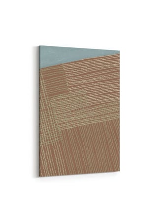 لوحة كانفاس على إطار خشبي بتصميم فن تجريدي