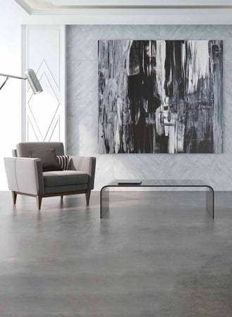 لوحة كانفاس مربع على إطار خشبي، تصميم فن تجريدي، للمنزل، غرفة المعيشة، المكتب، الديكور