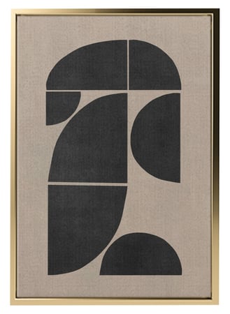 لوحة كانفاس على إطار خشبي بتصميم فن تجريدي