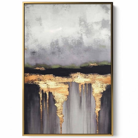 لوحة كانفاس على إطار خشبي، تصميم فن تجريدى، للمنزل، غرفة المعيشة، المكتب، الديكور