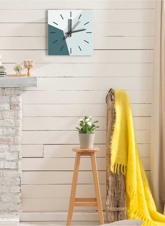 ساعة حائط مصنوعة من الأكريليك تعمل بالبطارية، بتصميم ألوان هادئة، للمنزل، غرفة المعيشة، المكتب، الديكور