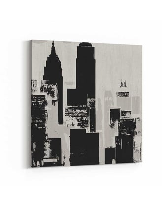 لوحة كانفاس على إطار خشبي بتصميم مدينة نيويورك