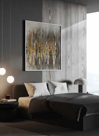 لوحة الوان زيتية كانفس بتصميم فن زيتي مودرن