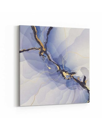 لوحة كانفاس على إطار خشبي بتصميم فن تجريدي