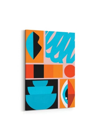 لاتفوتك لوحه معاصرة كانفاس بتصميم نمط فني معاصر فخم