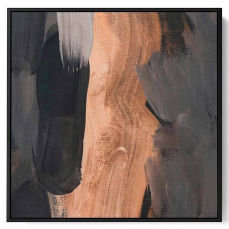 لوحة كانفاس مربع على إطار خشبي، تصميم فن تجريدي، للمنزل، غرفة المعيشة، المكتب، الديكور