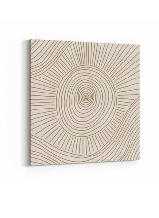لوحة كانفاس على إطار خشبي بتصميم فن تجريدي للعين الباطنة