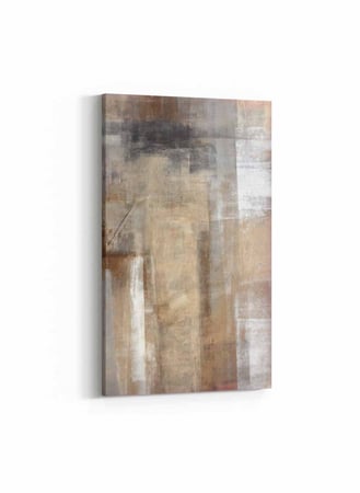 لوحة كانفس صغيرة بتصميم فن تجريدي لشاطئ البحر بمظهر جذاب وأنيق