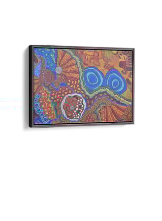 لوحة كانفاس على إطار خشبي، تصميم نمط ملون، بمنظر أفقي، للمنزل، غرفة المعيشة، المكتب، الديكور