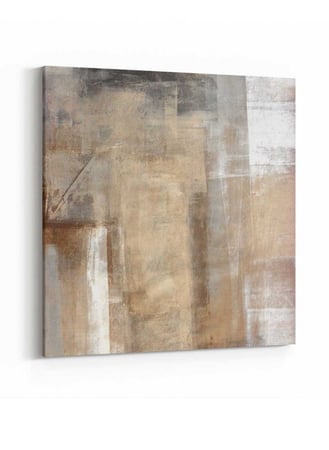 لوحة فنية مربعة بتصميم فن تجريدي يمنح المنزل والمكتب لمسة فخامة ورقي