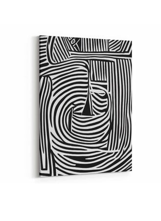 لوحة كانفاس على إطار خشبي، تصميم فن تجريدى للمتاهه، للمنزل، غرفة المعيشة، المكتب، الديكور