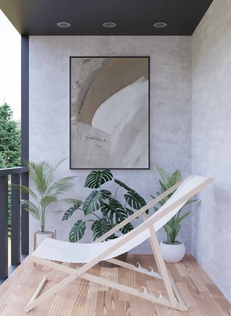 لوحات التجريدية كانفاس بتصميم فن تجريدي حديث بالوان راقيه