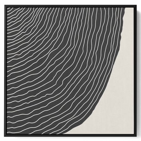 لوحة كانفاس مربع على إطار خشبي، تصميم فن تجريدي، للمنزل، غرفة المعيشة، المكتب، الديكور