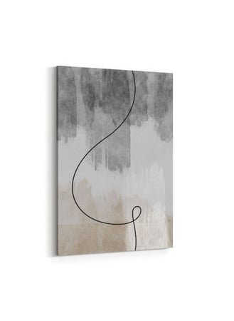 لوحة كانفاس على إطار خشبي بتصميم نمط فني ستايل بوهيمي