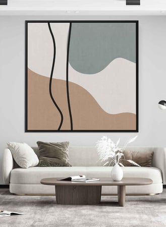 اشتر لوحة بوهيمي ستايل كانفاس بتصميم فن تجريدي