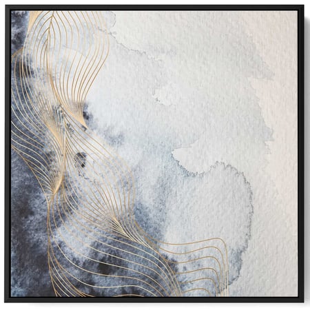 لوحة كانفاس على إطار خشبي بتصميم فن تجريدي