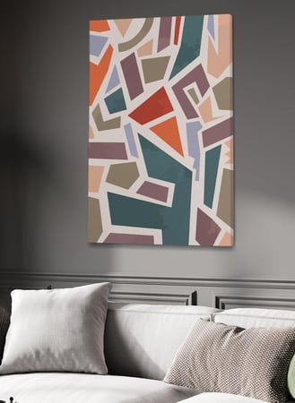 اشتر لوحات جدارية فن تجريدي سكندنافى فاخرة بالوان راقية