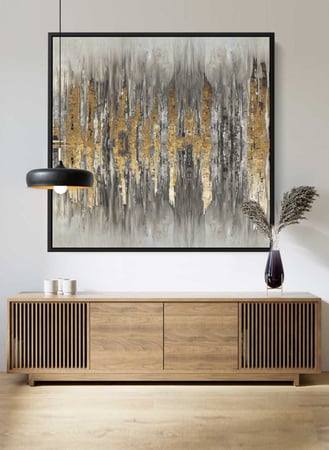 لوحة الوان زيتية كانفس بتصميم فن زيتي مودرن