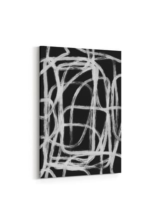 لوحة كانفاس على إطار خشبي بتصميم فن تجريدي