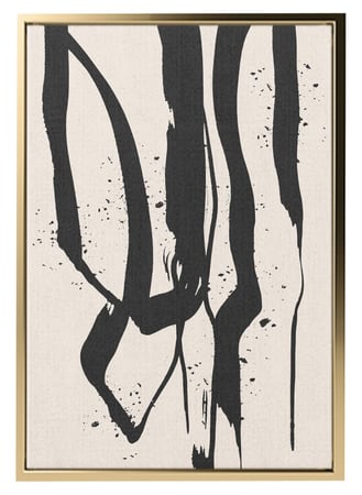 لوحة كانفاس على إطار خشبي بتصميم نمط فني حديث