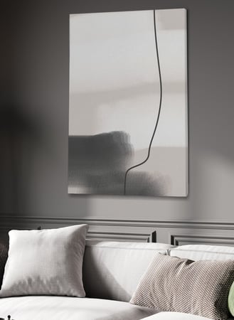 لوحة كانفاس على إطار خشبي بتصميم فن تجريدي