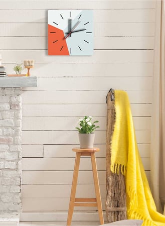 ساعة حائط مصنوعة من الأكريليك تعمل بالبطارية، بتصميم ألوان هادئة، للمنزل، غرفة المعيشة، المكتب، الديكور