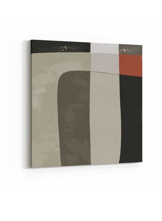 لوحة كانفاس على إطار خشبي بتصميم فن تجريدي سكندنافى