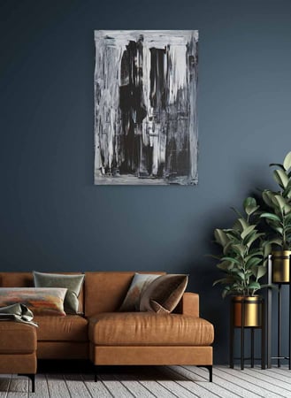 لوحة كانفاس على إطار خشبي، تصميم أزهار تتفتح، للمنزل، غرفة المعيشة، المكتب، الديكور