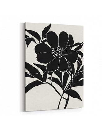 لوحة كانفاس على إطار خشبي، تصميم فن تجريدى للزهور، للمنزل، غرفة المعيشة، المكتب، الديكور