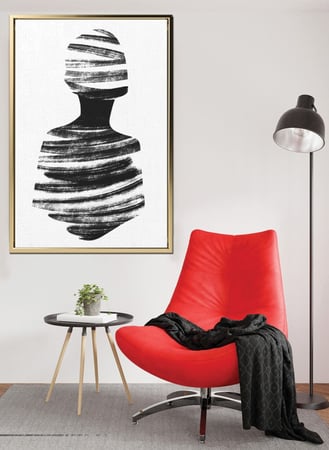 لوحة كانفاس بتصميم فن تجريدي سكندنافى من افضل لوحات عن الفن التجريدي