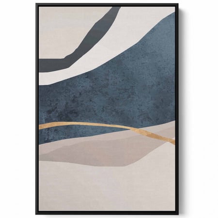 لوحة كانفاس على إطار خشبي، تصميم فن تجريدى مميز، للمنزل، غرفة المعيشة، المكتب، الديكور