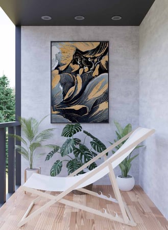 لوحة كانفاس على إطار خشبي، تصميم ورود و زهور، للمنزل، غرفة المعيشة، المكتب، الديكور