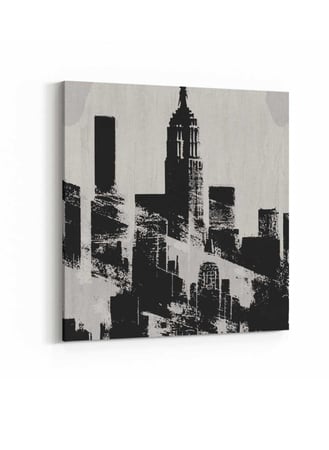 لوحة كانفاس على إطار خشبي بتصميم مدينة نيويورك