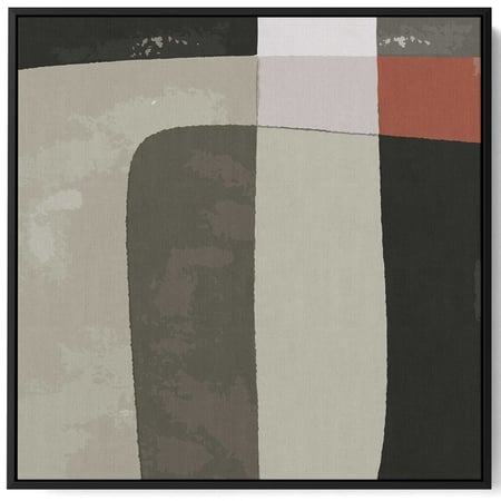 لوحة كانفاس على إطار خشبي بتصميم فن تجريدي سكندنافى